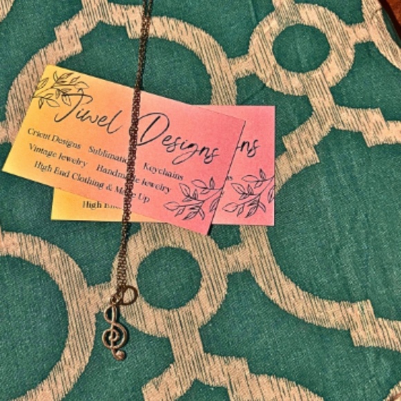 Timeless Treble Clef Pendant Necklace - Picture 2 of 2